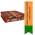 Bakers Toppers Chocolate Cream Biscuits 50G 16 Pack - 50G