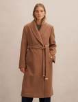 Clarissa Wrap Coat - 16 Dark Camel