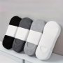 5 Or 10 Or 12 Or 15 Or 20 Or 30 Pairs Of Men's Solid Color Anti Odor & Sweat Absorption No-show Socks Comfy & Breathable Socks For Daily Wearing