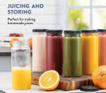 Glass Smoothie Bottle Set 12 PC
