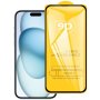 For Iphone 15 / 15 Pro 9D Full Glue Screen Tempered Glass Film