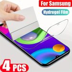 4PCS For Samsung Galaxy A22 5G A24 Phone Screen PROTECTOR A23 A31 A32 A32 5G A33 5G A34 A41 A42 Soft Full Cover SOFT A51 A52 A52