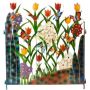 Garden Decor Novelty Flower & Bee Fence 30 X 19CM