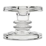 @home Pillar dinner Candle Holder Glass 8.5CM