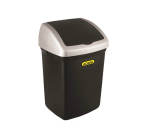 Blk Flip Top Bin 32LT & Silv