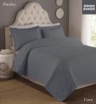 Simon Baker Paisley Bedspread Grey Various Sizes - King - 270CM X 270CM + 2 Pillowcases 50CM X 70CM + 5CM Grey