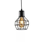 New Nordic Black Globe Cage Ceiling Pendant