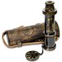 Dolland London 1920 Solid Brass With Leather Case Antique Finish Vintage