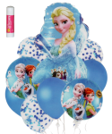 9PC Frozen Party Balloons With Added Lip Balm