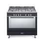 ELBA Black 90CM Fusion 5 Burner Gas/electric Cooker - 9FX827B