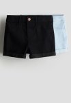 2-PACK Denim Shorts - Black Blue