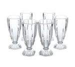 Heavenly Sweet 6 Piece Milk Shake Soda Pop & Fountain Glass Set - Vertical