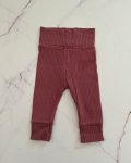 Cotton On Purple Ribbed Pants 0 3M