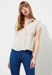LaCie Lace Detailed Shirt - Beige