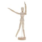 Wooden Puppet Toy Humanoid Art Sketch Model Joint Doll SIZE:5.5 Inch