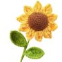 Handmade Knitted Sunflower Artificial Flowers Bouquet