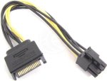 MicroWorld Sata Male 15 Pin To 6 Pin Pci-e