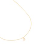 Goldair Gold Plated Brass Cubic Zirconia Letter J Necklace