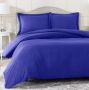 Duvet Cover Set - Luxury Wrinkle Resistant Egyptian Comfort Royal Blue