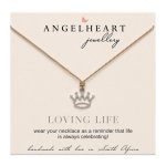 Crown Necklace On Beige Silk
