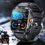 Jelloo Smart Watch With Exercise Recording voice Assistant timer Stopwatch For Men women 1.96-INCH Smartwatch With Wireless Cal