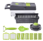 ARNA=14 Piece Veggie Slicer Grater And Chopper Set=