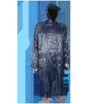 Pvc Rubberised Rain Coat Navy