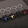 Racing Three Steering Wheel Keychains For Men Creative Models Keychain For Car Enthusiasts Creative Style Steering Wheel Keychain