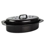 Kaufmann Oval Enamel Coated Pan + Lid 3L Livestainable