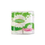 Twinsaver 2-PLY Luxury White Toilet Tissue - 4 Pack