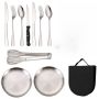 Silverware Cutlery Set For Picnic Or Camping 10 Piece
