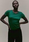 Ribbed T-Shirt - Green