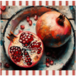 Printed Runner Pomegranates