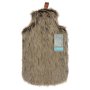 Clicks Hot Water Bottle Animal Faux Fur-natural