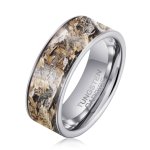 Men's Yellow Camouflage Tungsten Ring - OR003 - 8