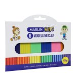 Marlin Kids Modelling Clay 100G 6 Neon Colours Pack Of 12
