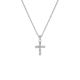 Sterling Silver Cubic Zirconia Cross Pendant