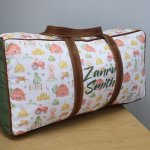 Travel Bag Hospital Bag Duffel Bag Emerald Green Happy Farm Set
