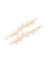 Goldair Gold Plated Cubic Zirconia Vine & Leaf Hair Clips 2-PACK