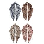 4 Pieces 35INCH Silk Head Scarf Girl Hair Satin Scarf Square Silk Bandanas