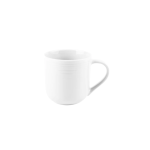 Jenna Clifford - Embossed Lines Coffee Mug - Whisper White Set Of 4