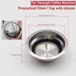 Coffee Accessories Pressurized 1 Hole Coffee Filter 51MM 1CUP Silicone