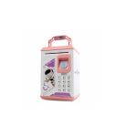Kids Atm Piggy Bank With Fingerprint - Pink