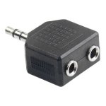 3.5 Male To 2 3.5 Female Adaptor
