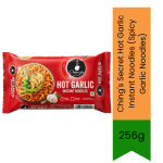 Ching's Secret Hot Garlic Instant Noodles Spicy Garlic Noodles 256G - Spicy Indo-chinese Instant Noodles For Quick Meals & Snack