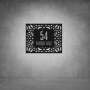 House Number D04 - 1000 X 750 / Matt Silver / Cool White