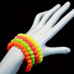 Set Of 4 Pearlescent Bracelets – Pastel Handmade Stackable Bands