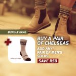 Men's Chelsea Boot & Sock Bundle
