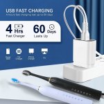 Smart Electric Toothbrush With 6 Modes 42000VPM & Smart Timer - Effectively Cleans Teeth & Gums Rechargeable USB Electric Toothb