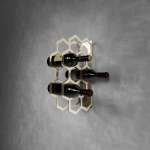 Small Wine Display Wall Mounted - Matt Gold